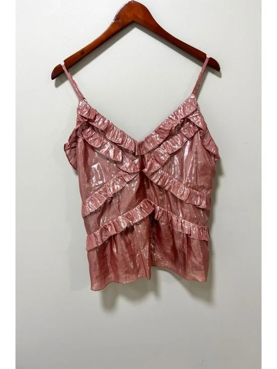 ASO Georgia Miller in Ginny and Georgia Ruffled Pink Top - Picture 3 of 10